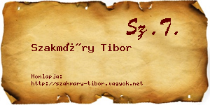 Szakmáry Tibor névjegykártya